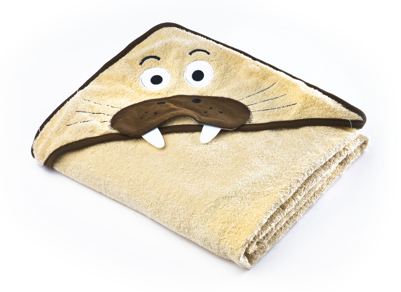 

Детское махровое полотенце с уголком Sensillo Water Friends Beige