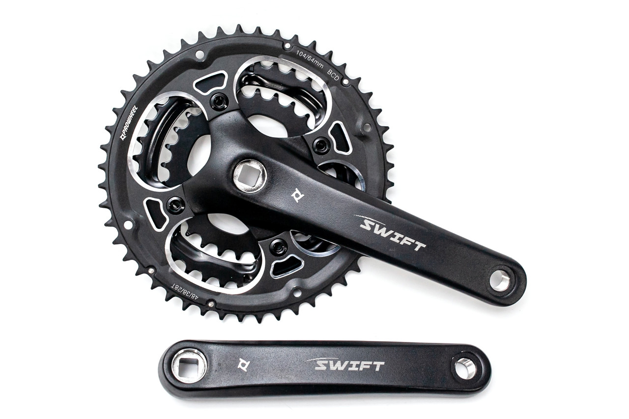 

Шатуны Prowheel Swift-201P 175 мм 28-38-48 T под квадрат