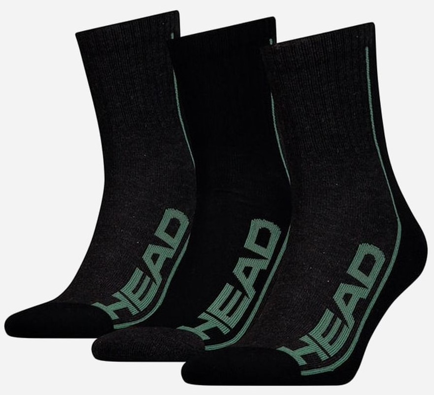 Носки Head PERFORMANCE SHORT CREW 3P UNISEX Черный 43-46 (791010001-005 ...