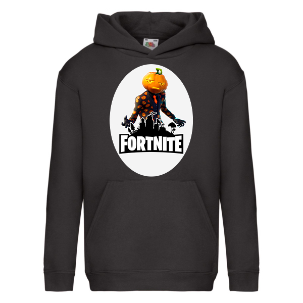 

Худи для девочек Fruit of the Loom Fortnite (Jack Gourdon Агент тыква Фортнайт) Черный 164 см UJGD164m