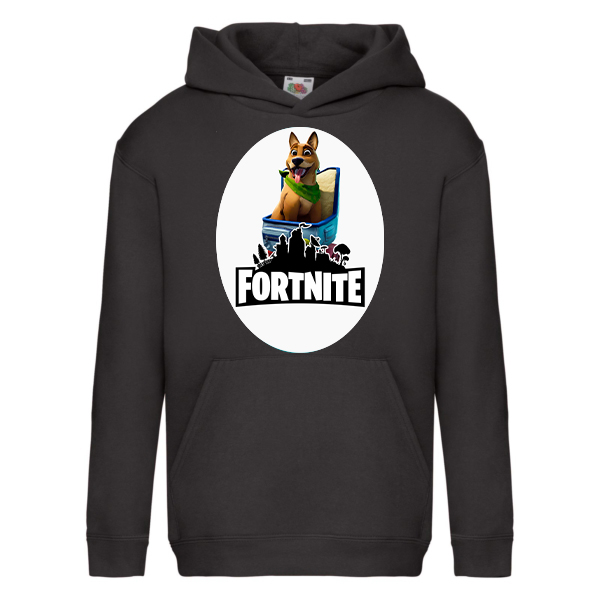 

Худи для девочек Fruit of the Loom Fortnite (Bonesy Дружок Фортнайт) Черный 164 см UBDD164m