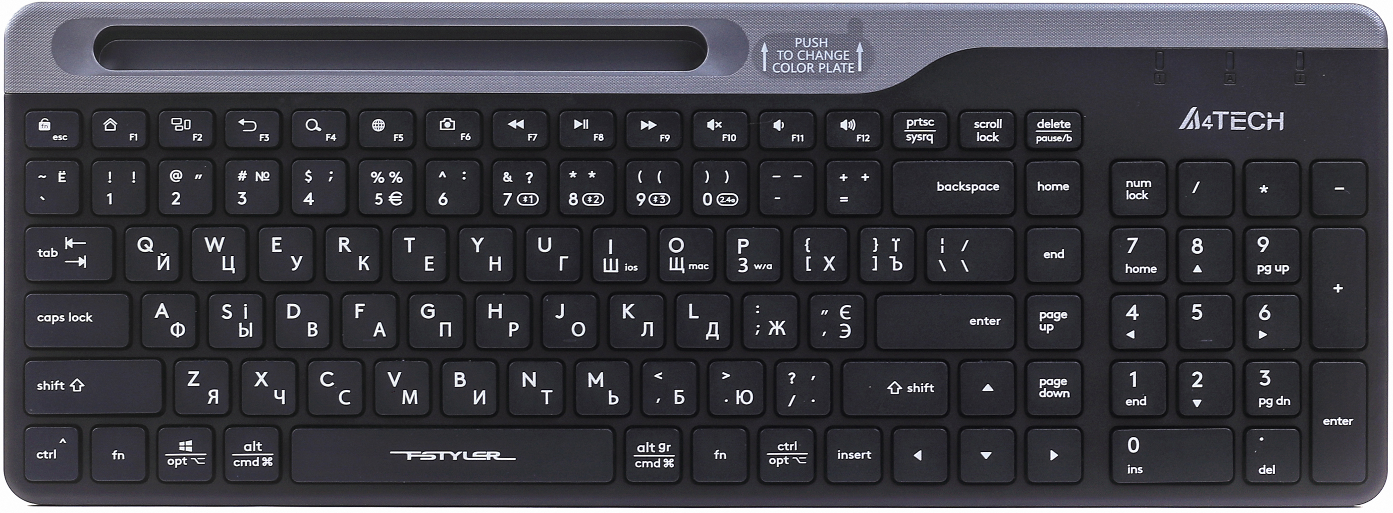 Клавиатура беспроводная A4Tech FBK25 Wireless Black (4711421961509 ...