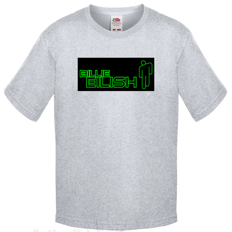 

Футболка для мальчика Fruit of the Loom Билли Айлиш (Billie Eilish) Серый 140 см SYRBE1B140SER