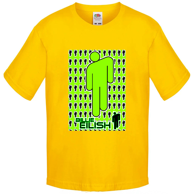 

Футболка для мальчика Fruit of the Loom Билли Айлиш (Billie Eilish) Желтый 140 см SYRBE3B140ZH