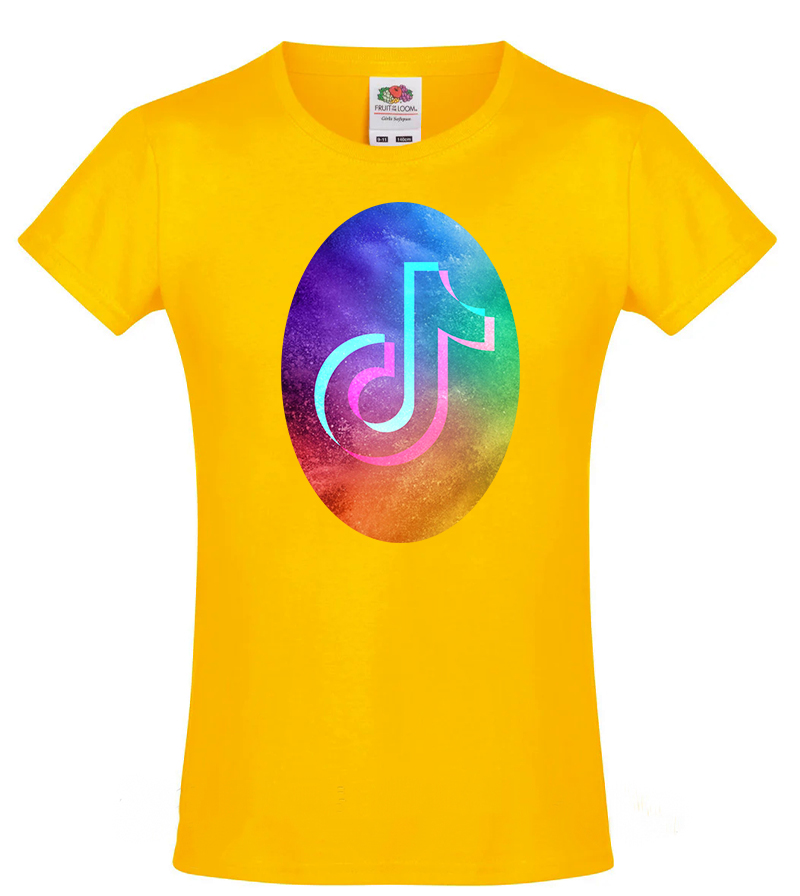 

Футболка для девочки Fruit of the Loom Tik Tok (Тик Ток) Желтый 164 см STT2XD164ZH