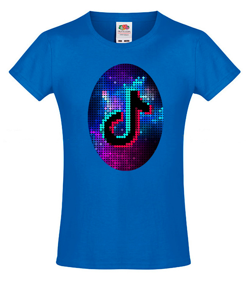 

Футболка для девочки Fruit of the Loom Tik Tok (Тик Ток) Синий 152 см STT1XD152SIN