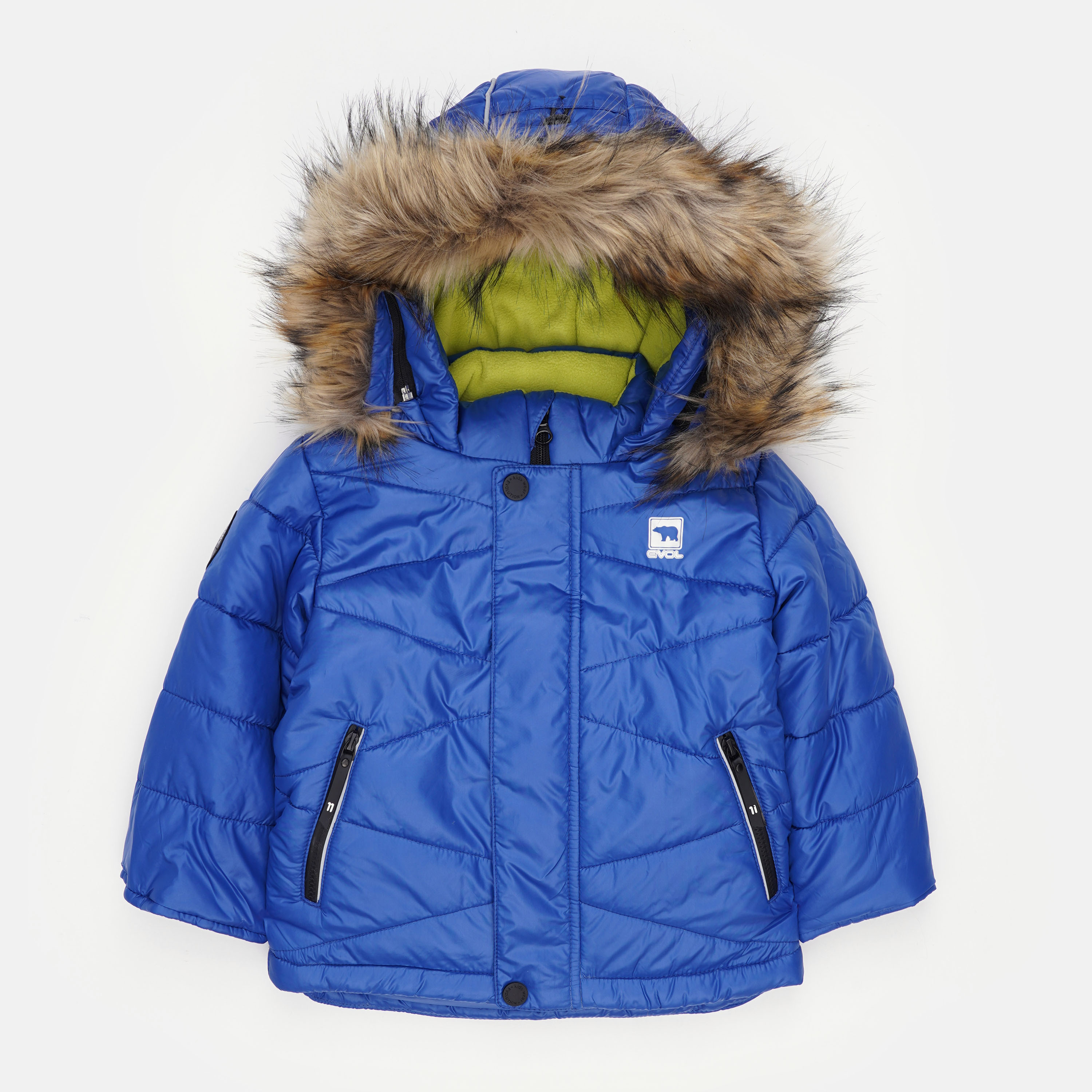 Акція на Дитяча зимова пухова куртка для хлопчика Evolution 23-зм-19 86 см Електрик від Rozetka