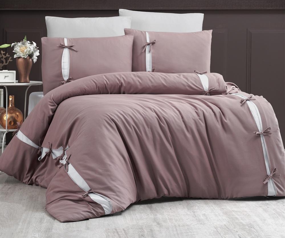 

Постельное белье First Choice De Luxe сатин Dream style vizon евро