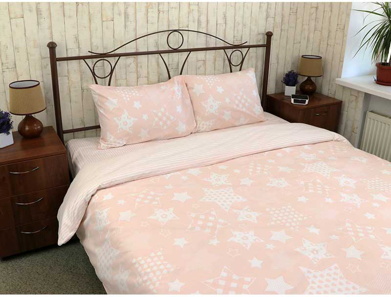 

Комплект постельного белья Руно Бязь набивная 205х225 Beige star (845.114Б_Beige star_1)