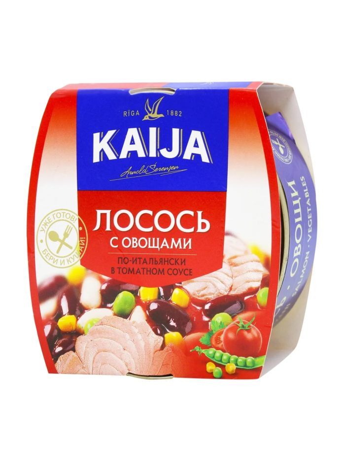 Лосось с овощами Kaija по-итальянски в томатном соусе 220г – купить в ...
