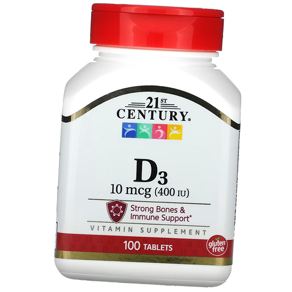 Жевательный Витамин Д3 для взрослых, Vitamin D3 Chewable 400, 21st ...