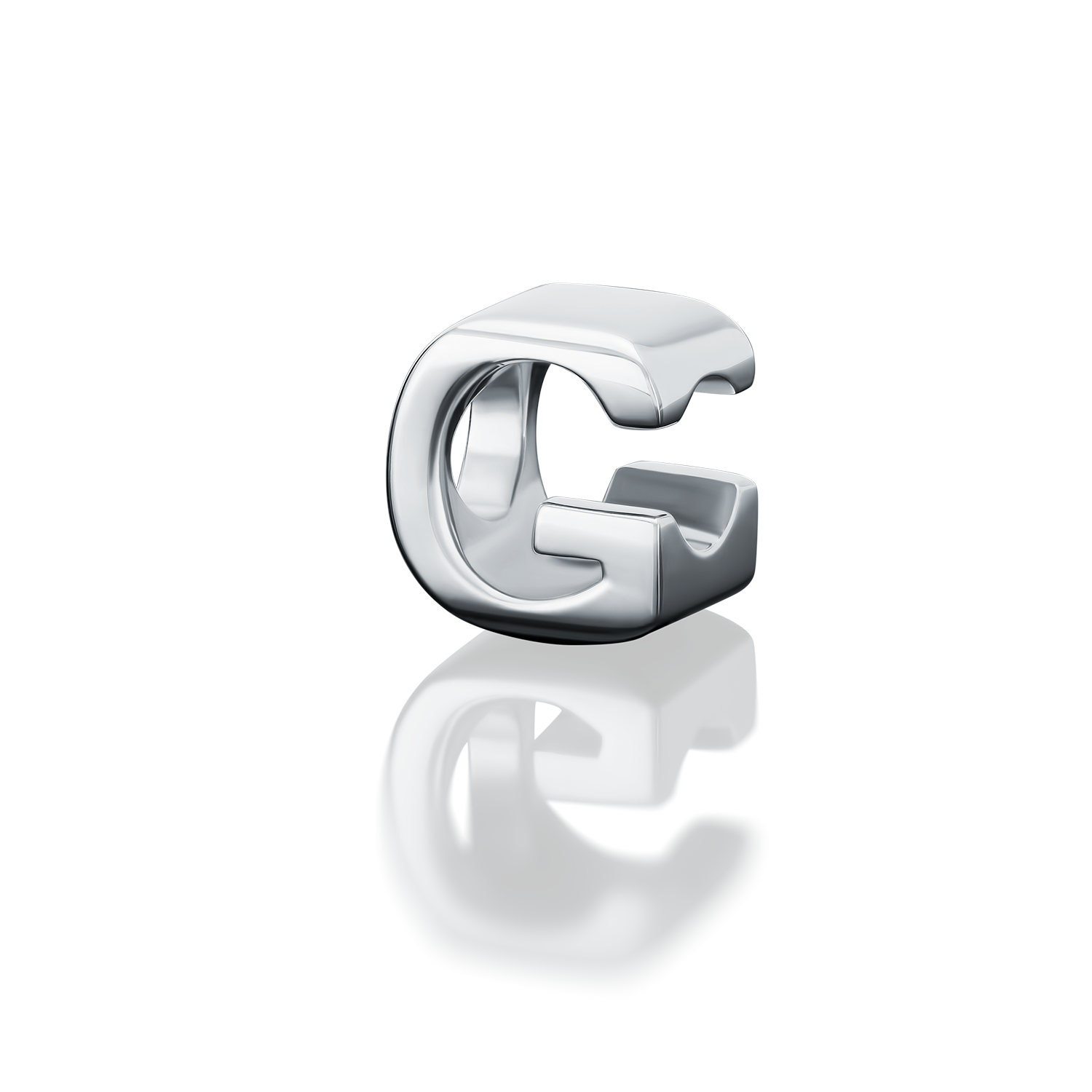 

Бусина шарм для браслетов срібло буква g cava.cool