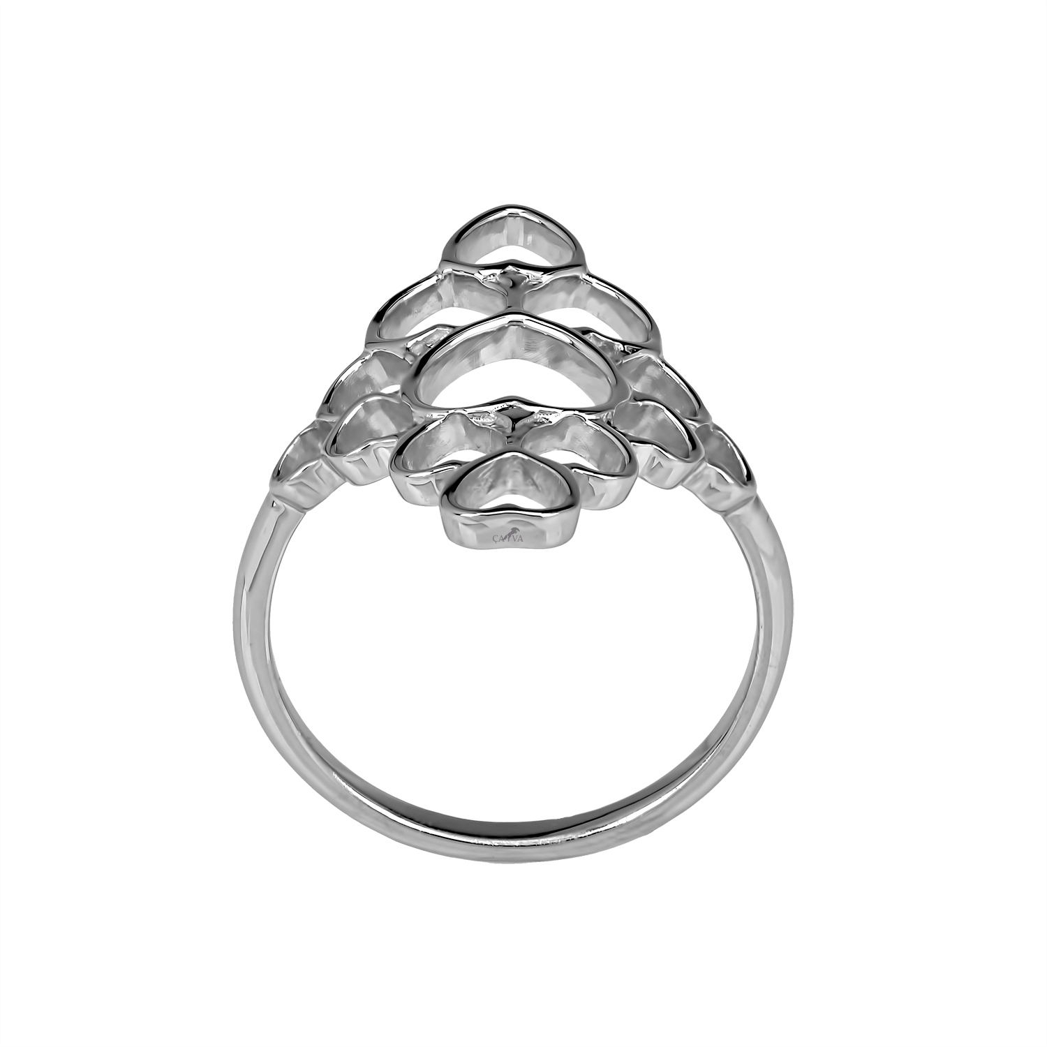 

Срібна каблучка loving hearts 21 cava.cool