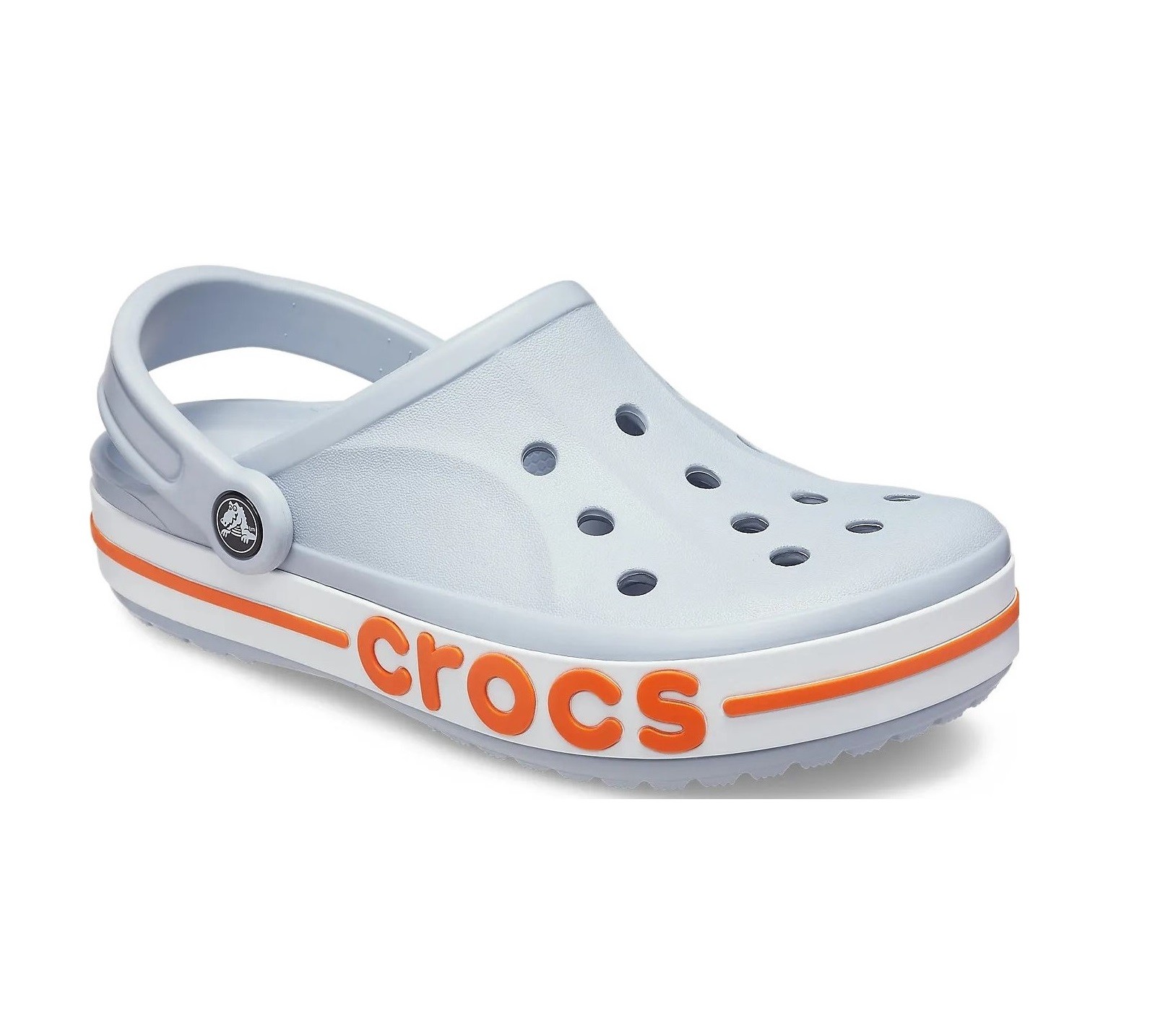 Crocs grey hot sale and orange