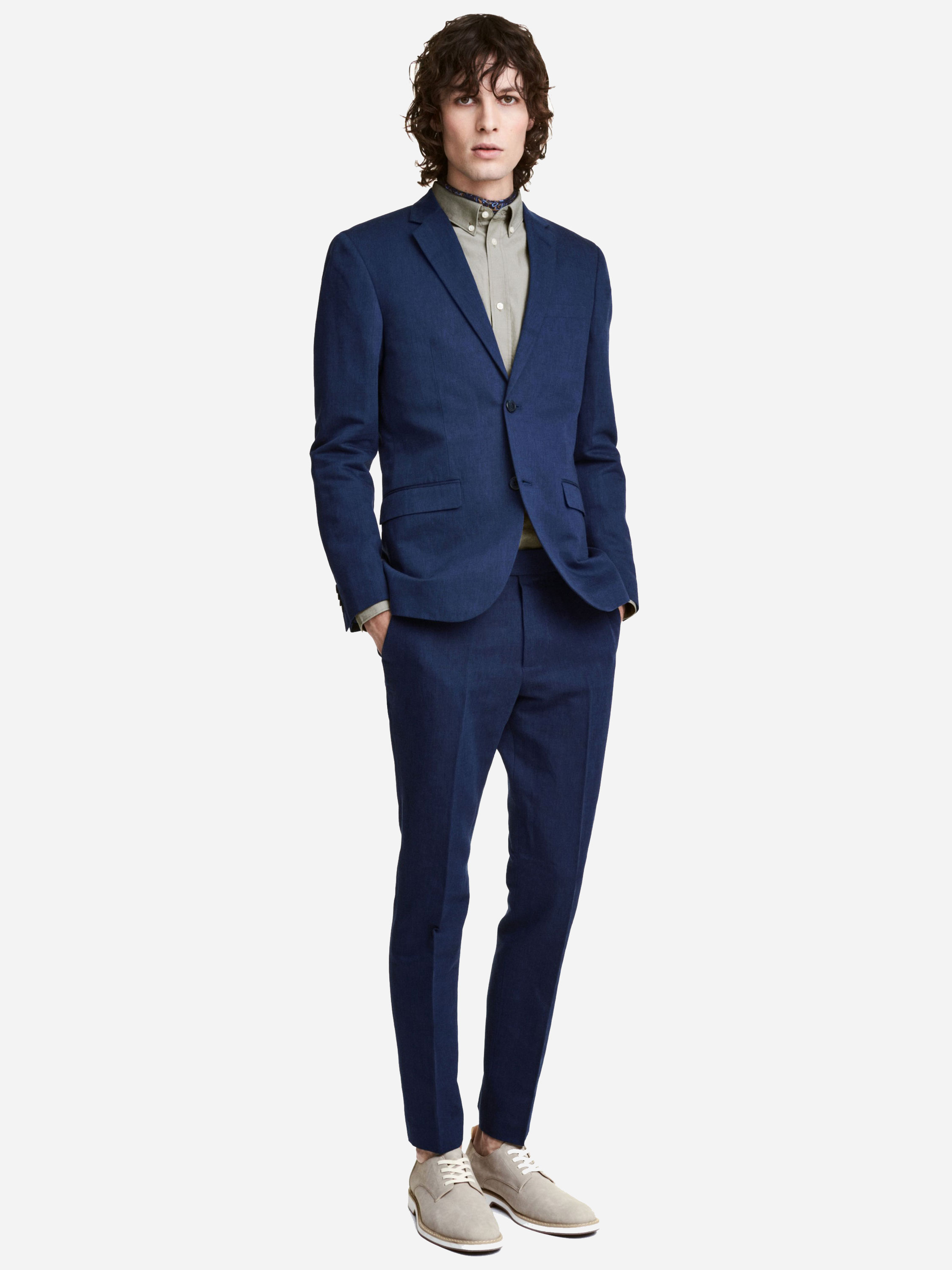 

Брюки H&M 3429715 56 Синие
