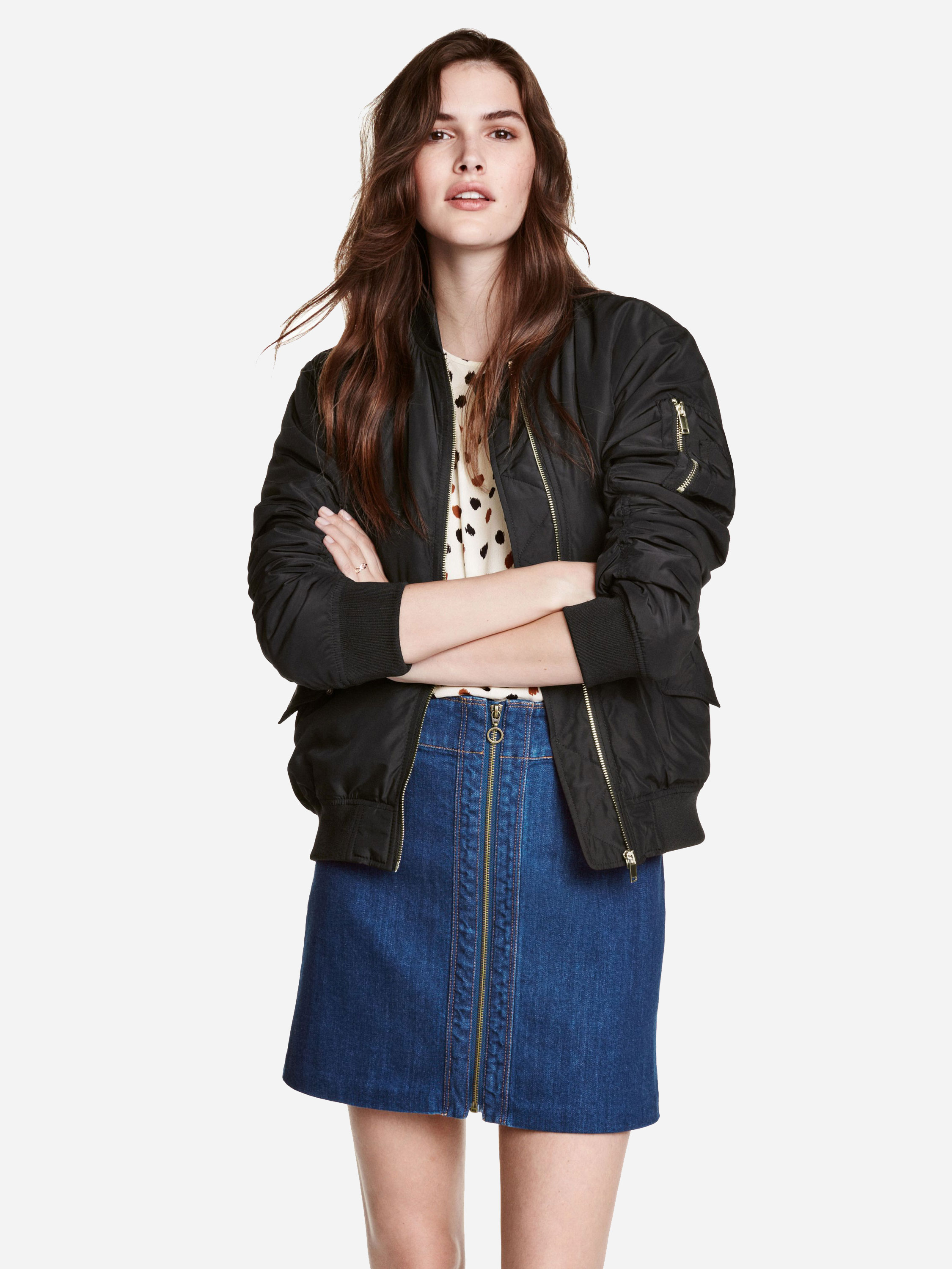 

Юбка джинсовая H&M 4184064 32 Темно-синяя