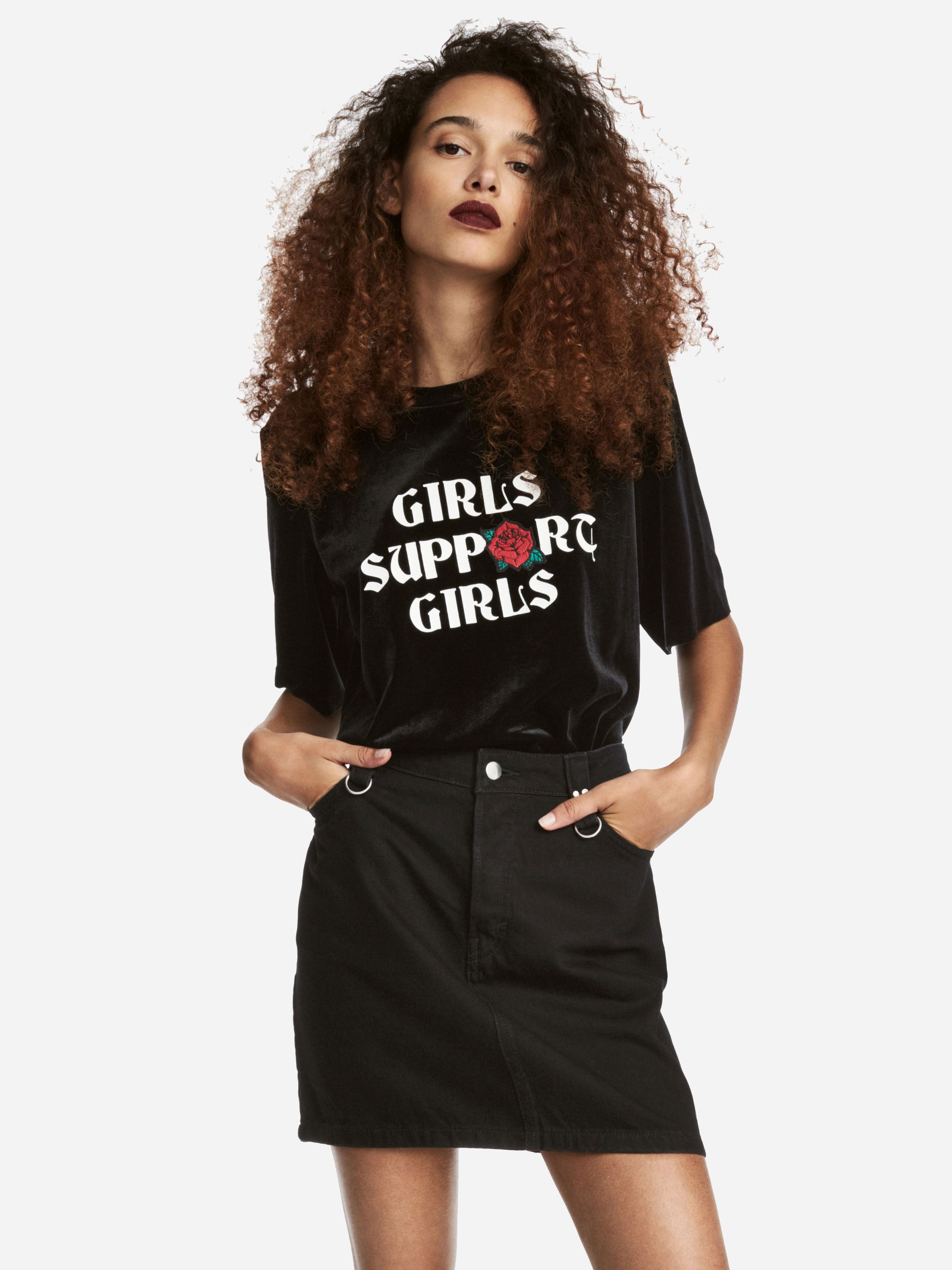 

Юбка джинсовая H&M 5297336 42 Черная