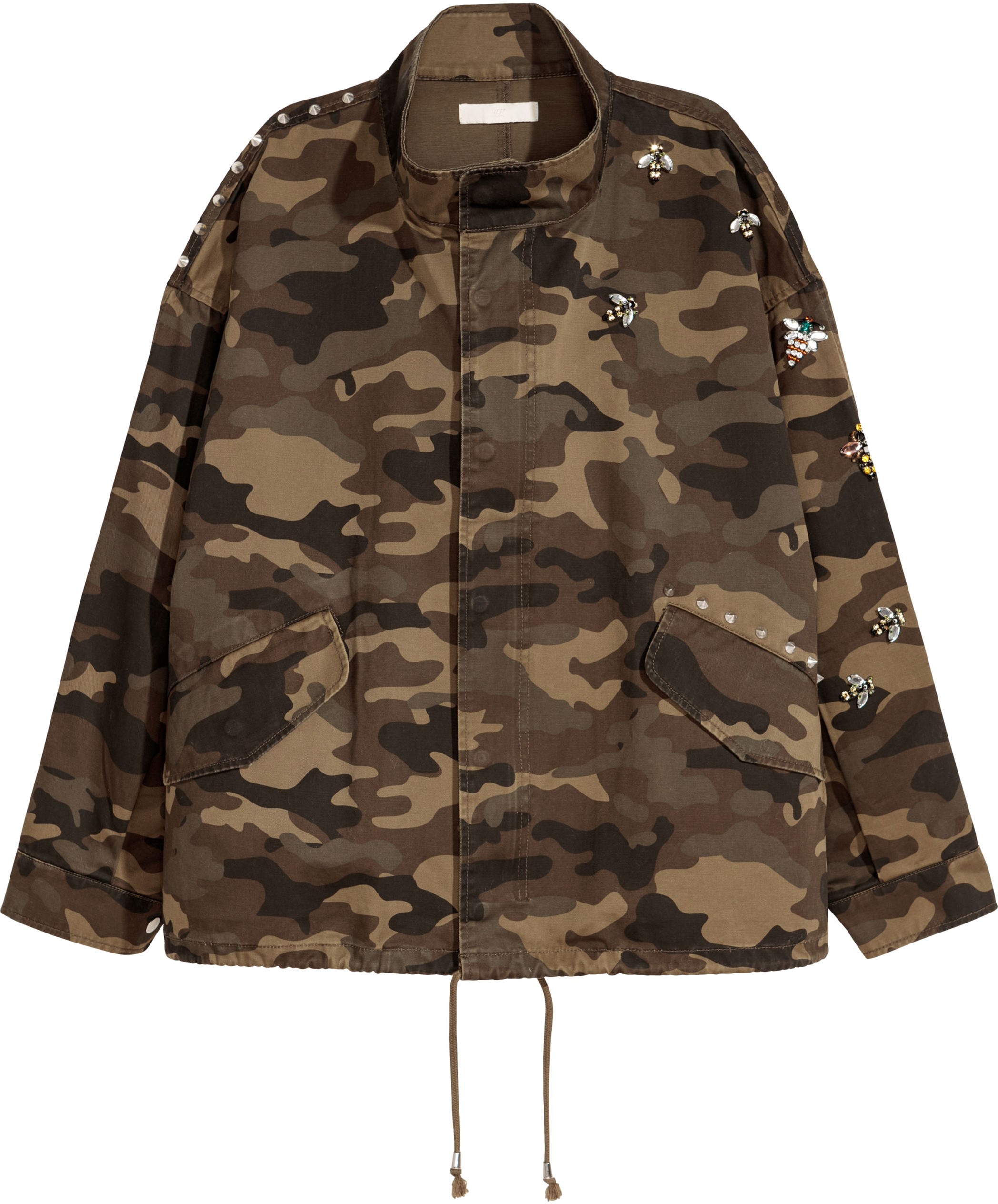 

Ветровка H&M 5556496 S Зеленая хаки