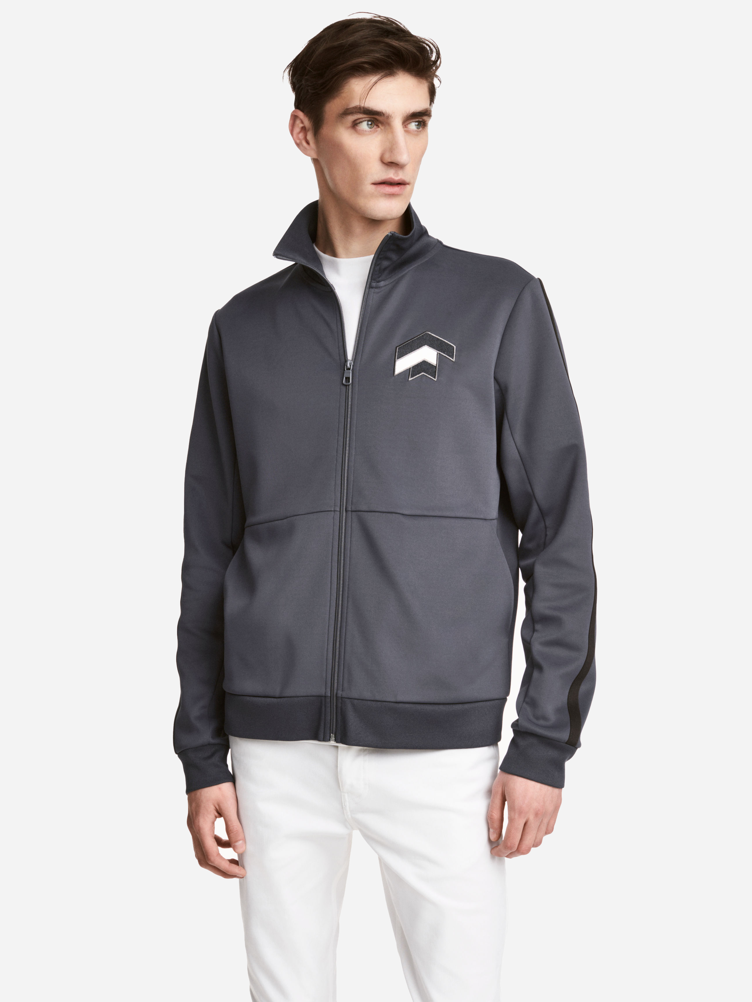 

Спортивная кофта H&M 4390125 XS Темно-серая