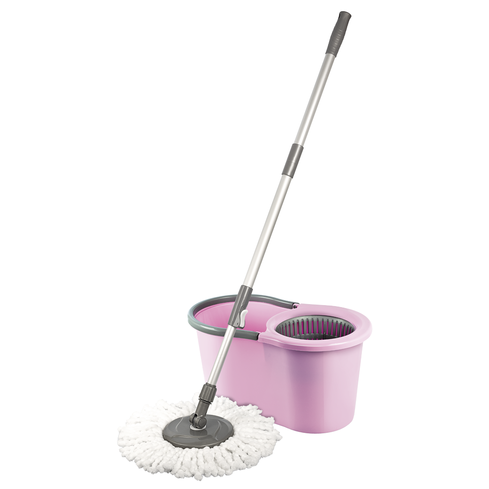 

Набор для уборки Planet Spin Mop Midi 16 л розовый