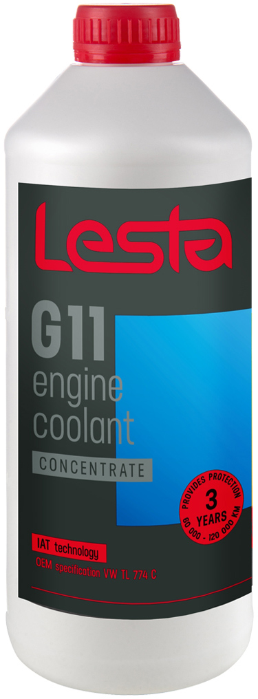 Антифриз Lesta G11 концентрат -37 °C 1.5 кг Синий (393786_AS-AKO-G11LES ...