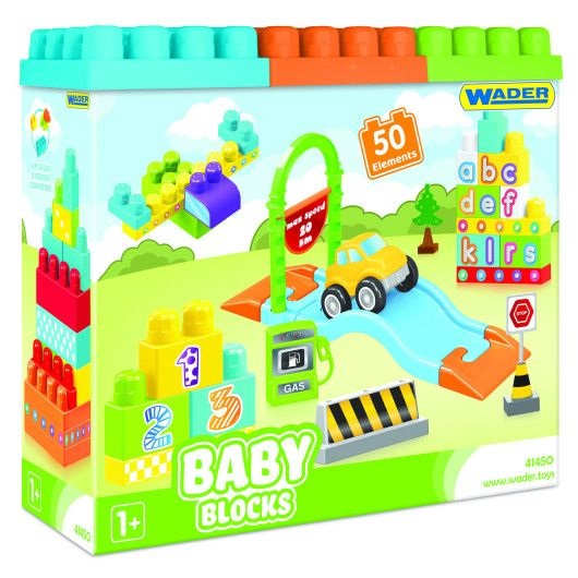 

"Baby Blocks" Мои первые кубики - 50 шт (картонная коробка)