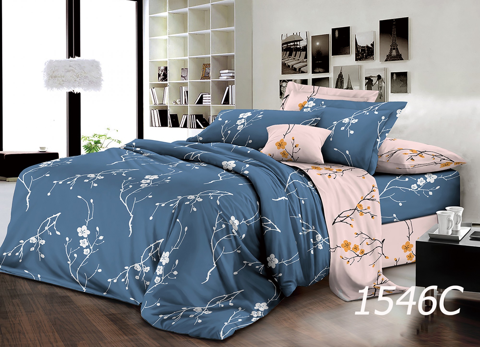 

Комплект постельного белья с компаньоном Merryland поплин Евростандарт 1546C 200*215