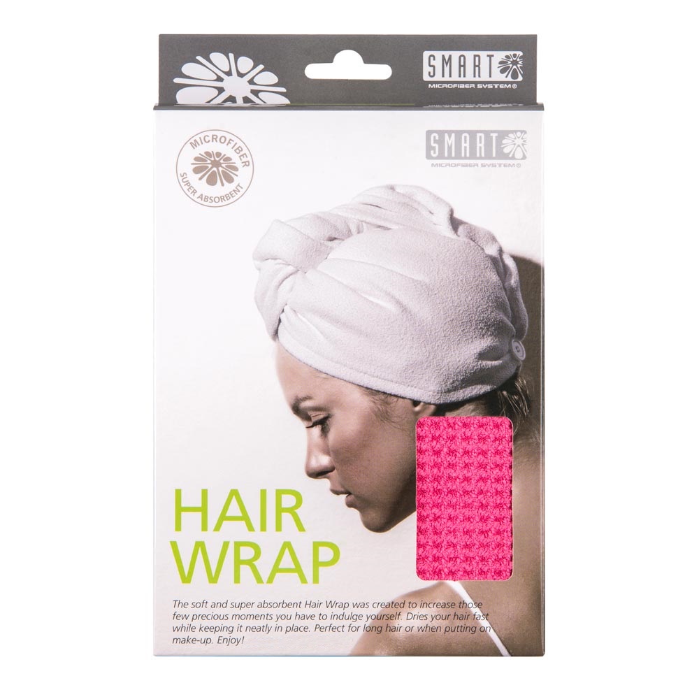 

Полотенце-тюрбан Smart Hair Wrap Microfiber для волос розовый