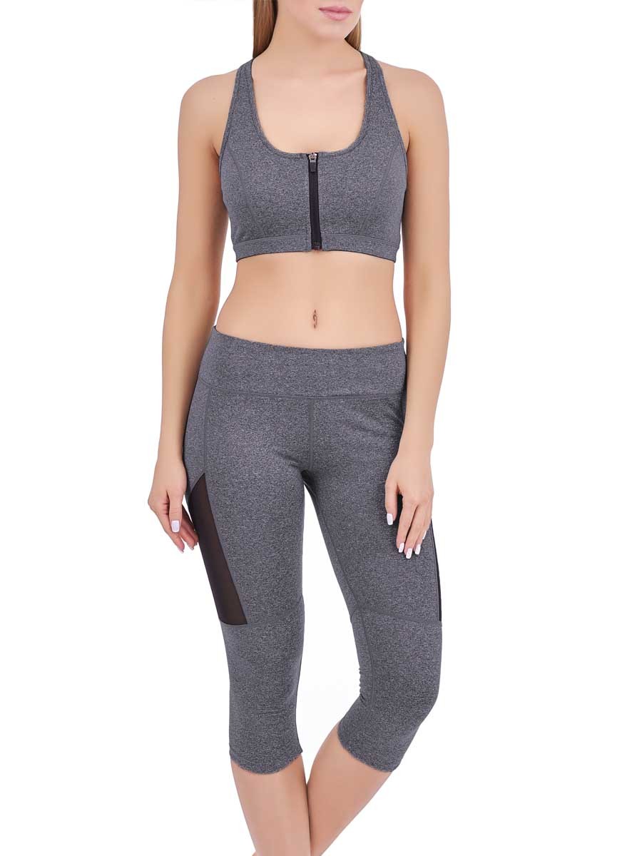 

Спортивный топ на молнии Marc & Andre SP18-Y-214 48(XL) Серый