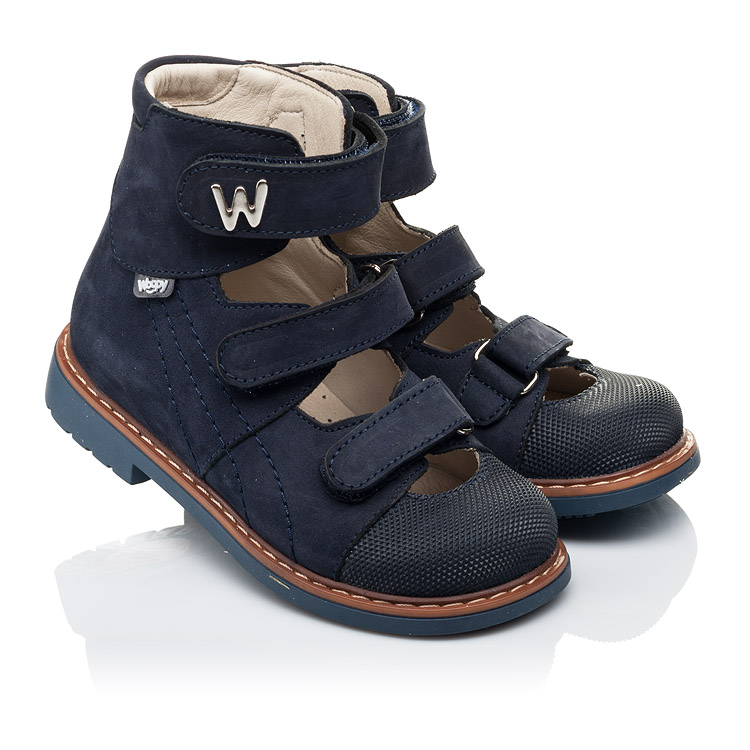 

Ортопедические туфли (с высоким берцем) Woopy Orthopedic 23 синий (4159)