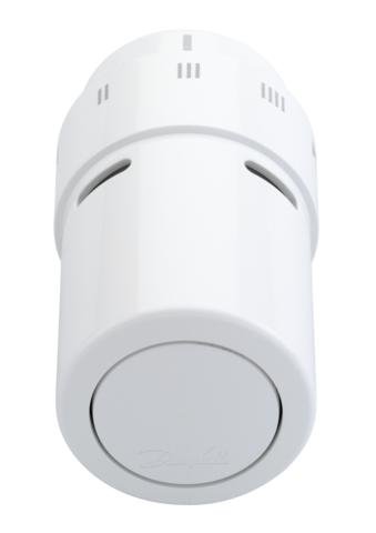 

Термоголовка Danfoss 6070, подключение RAX, регулировка 8-28 °C, белая