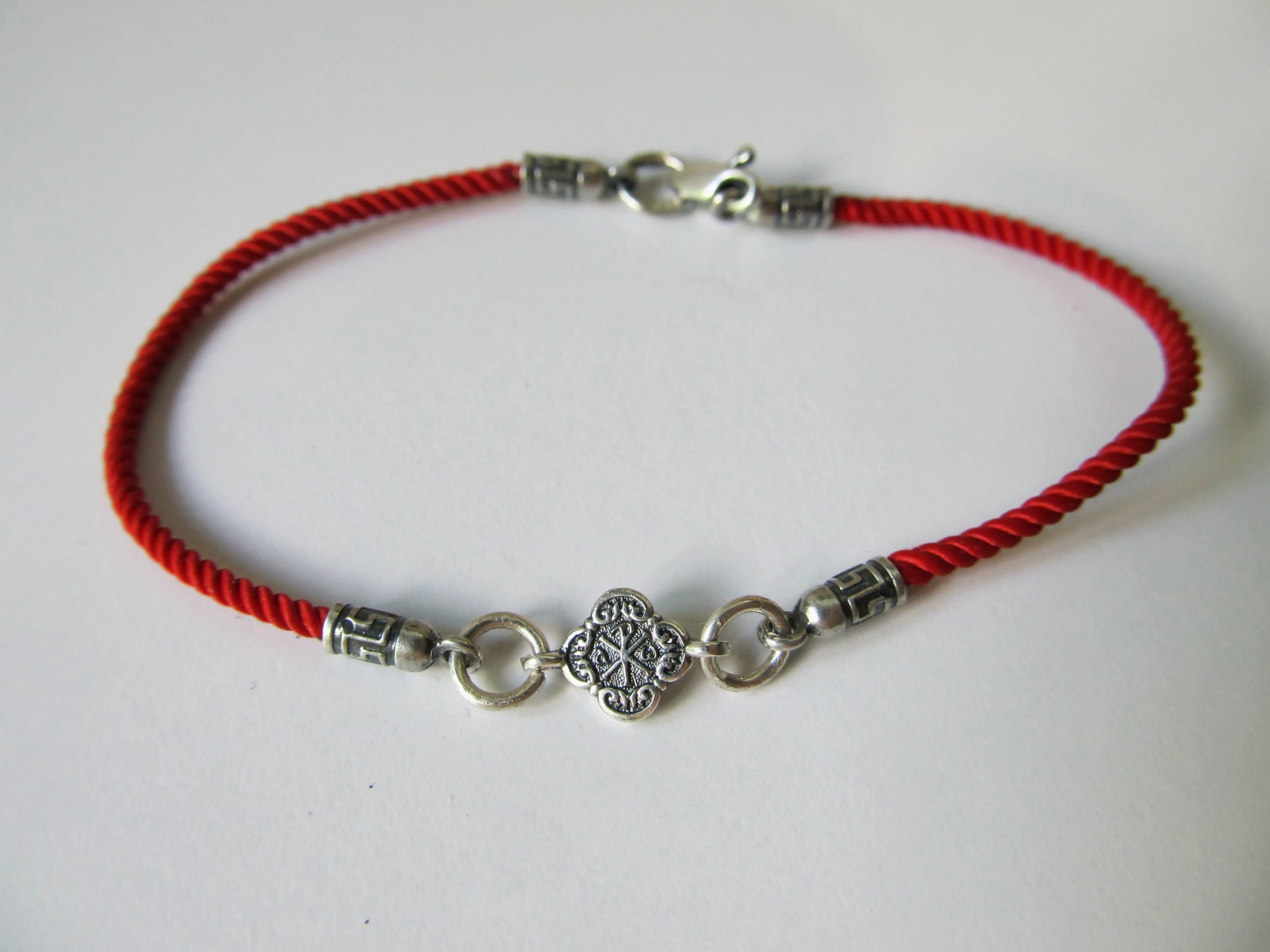 

Браслет из серебра 925° и шелка "Милан" на руку SilverArtisan 1.71271 размер 19,5