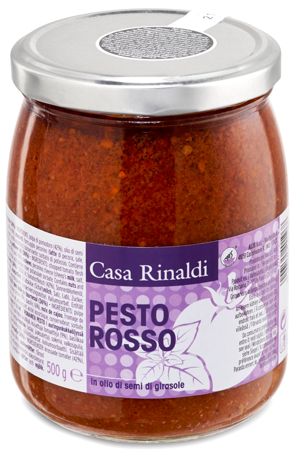 Акция на Крем-паста Casa Rinaldi Песто из вяленых томатов в подсолнечном масле 500 г (8006165401968) от Rozetka UA