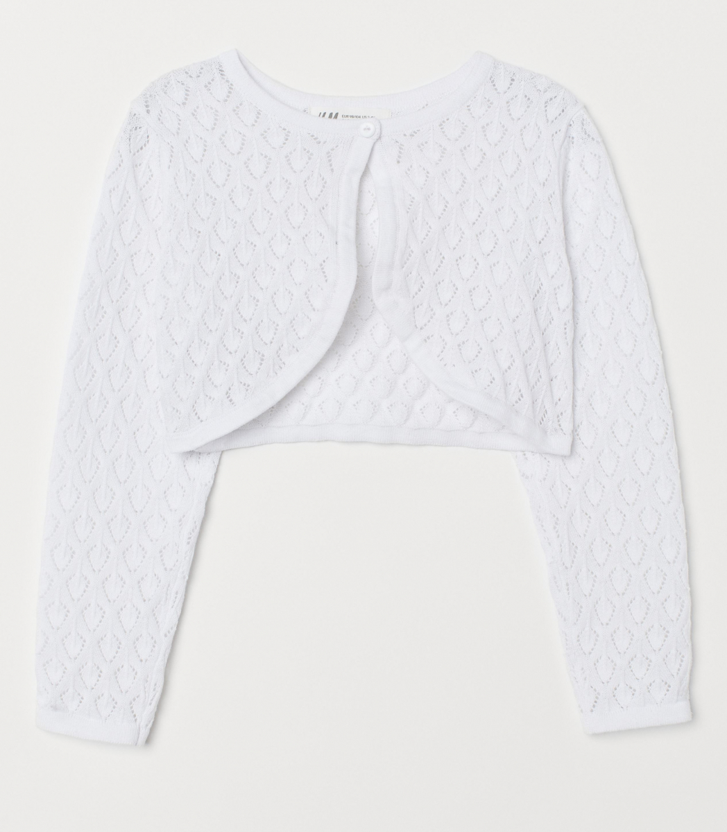 

Болеро H&M 0698039001 134-140 СМ Белый 60448