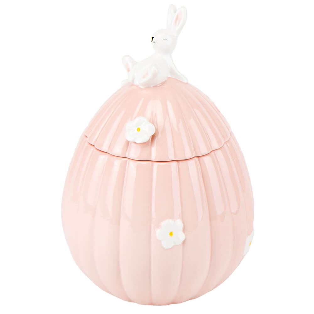 Керамическая емкость Mini Banny Pink для хранения 16х16х23 см Lefard ...