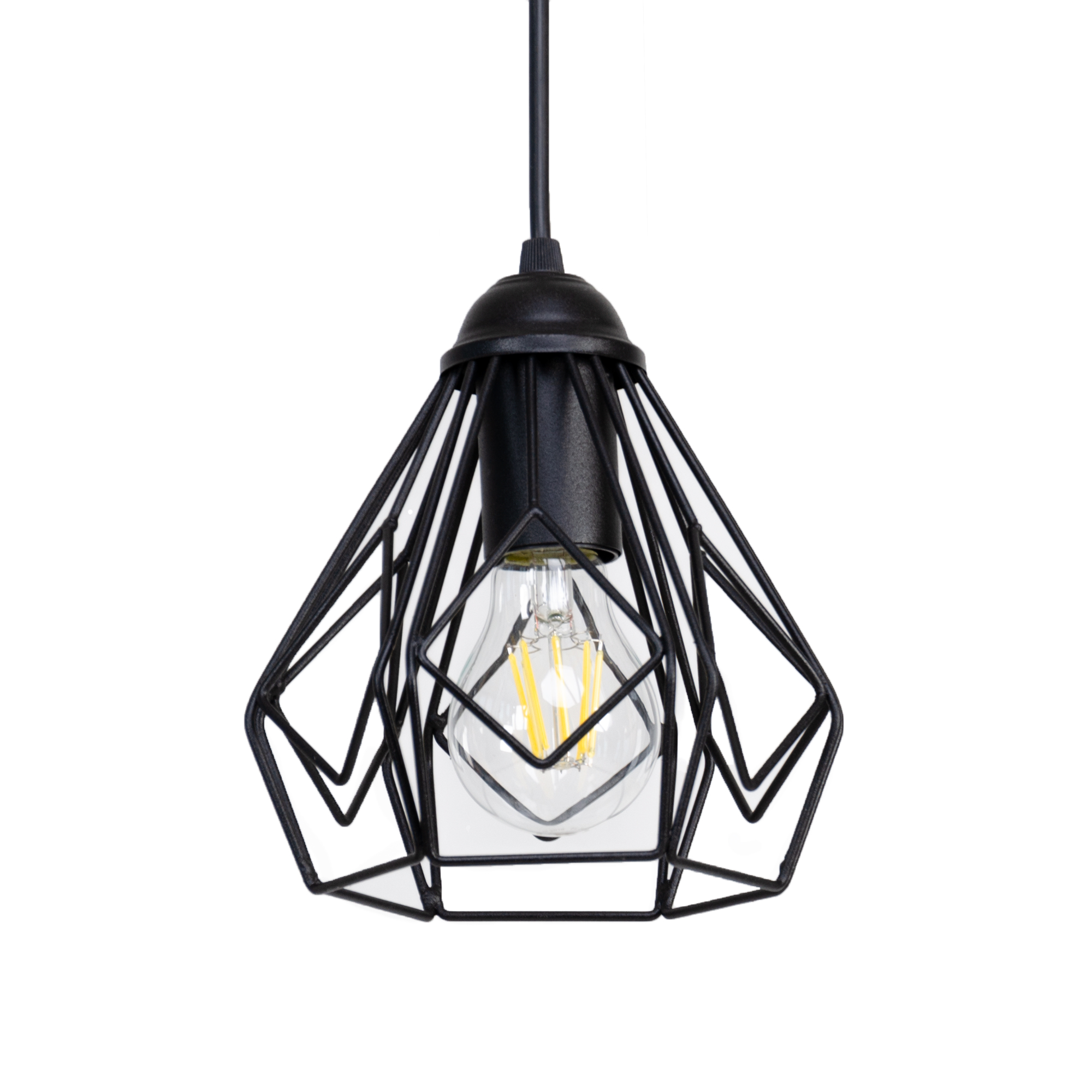 

Люстра подвесная Atma Light серии Capella Bevel P165 Black