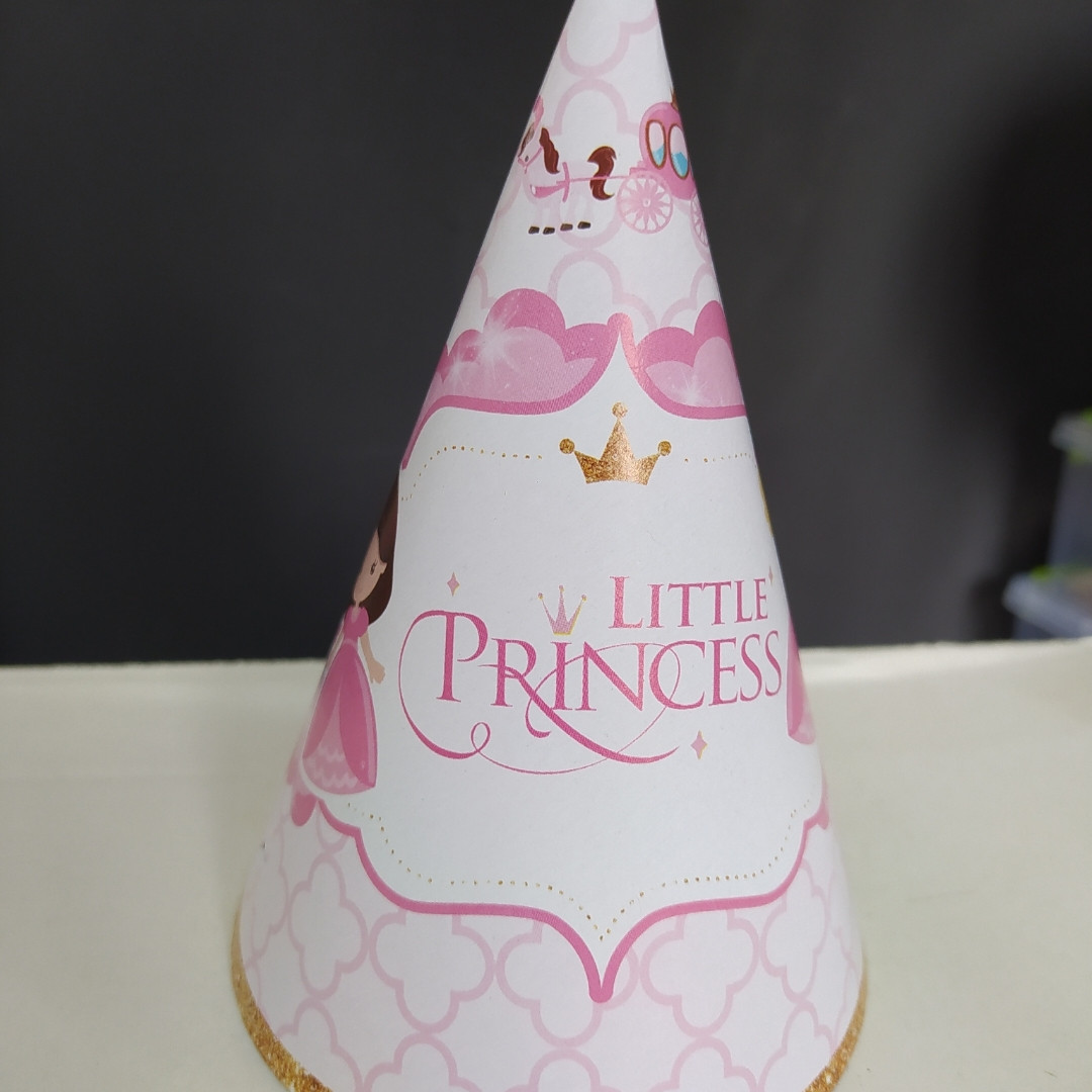 

Набор колпачков Star little princess 15см 5 шт розовый с белым 1297