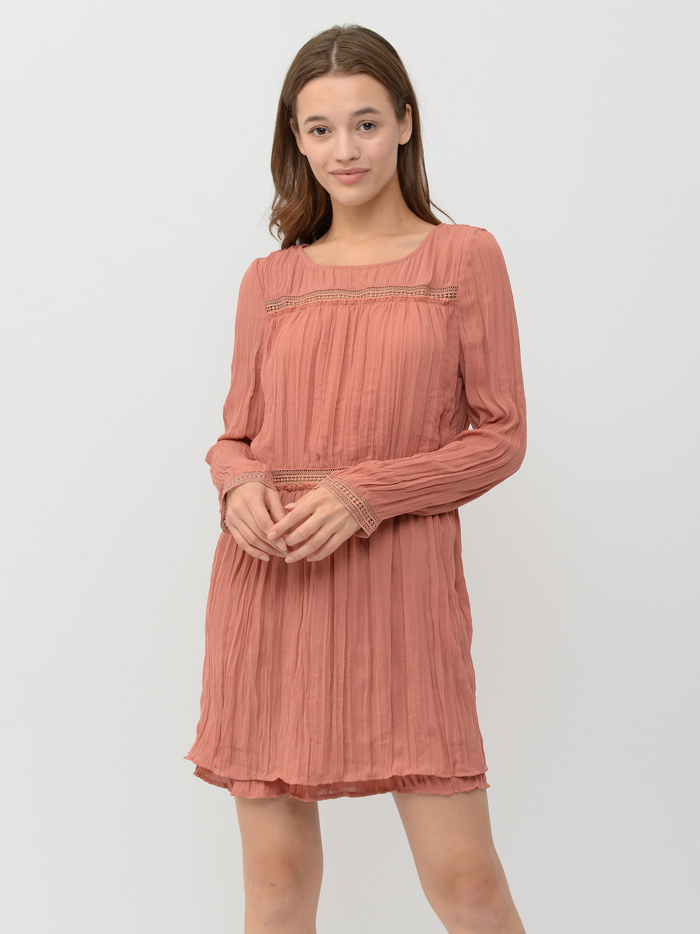 

Платье H&M 1452214 38 Персиковое