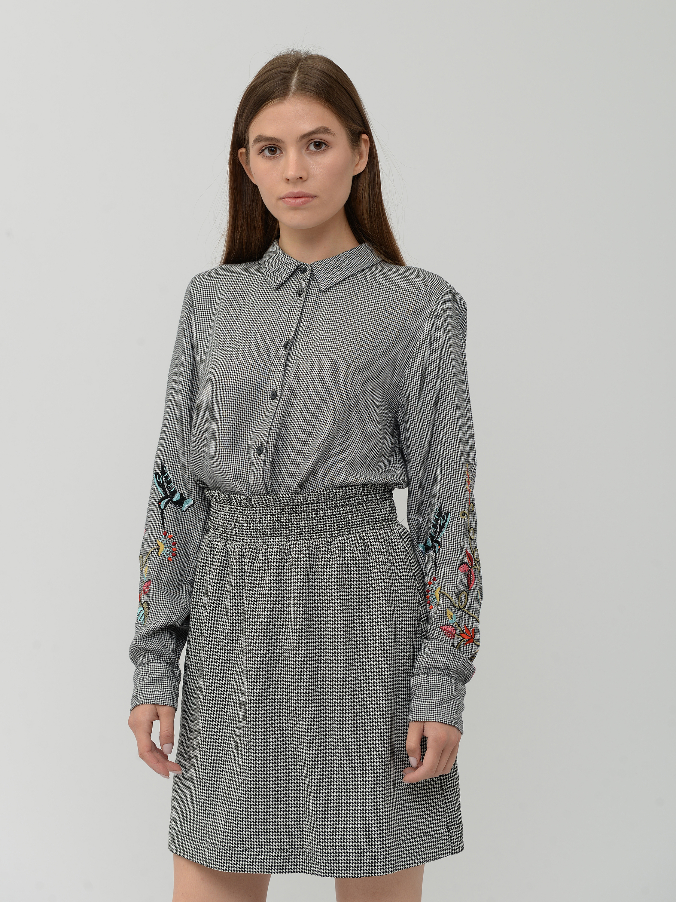 

Рубашка H&M 524784 36 Черная с белым