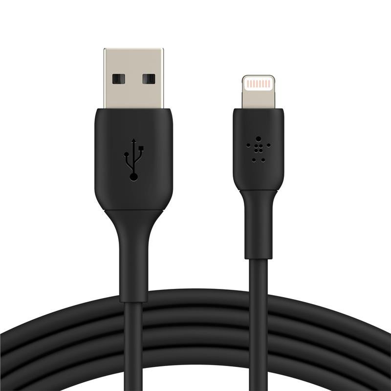 

Кабель Belkin USB-A - Lightning, PVC, 3m, black