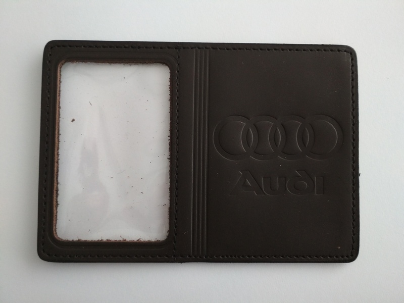 

Кожаная обложка для прав Image-D с логотипом Audi коричневая 5071