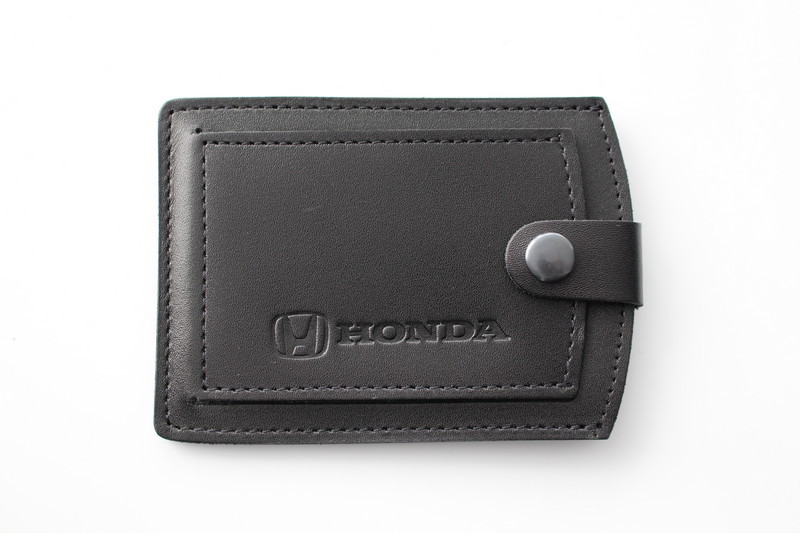 

Кожаная обложка для прав Image-D с логотипом Honda черная 5072