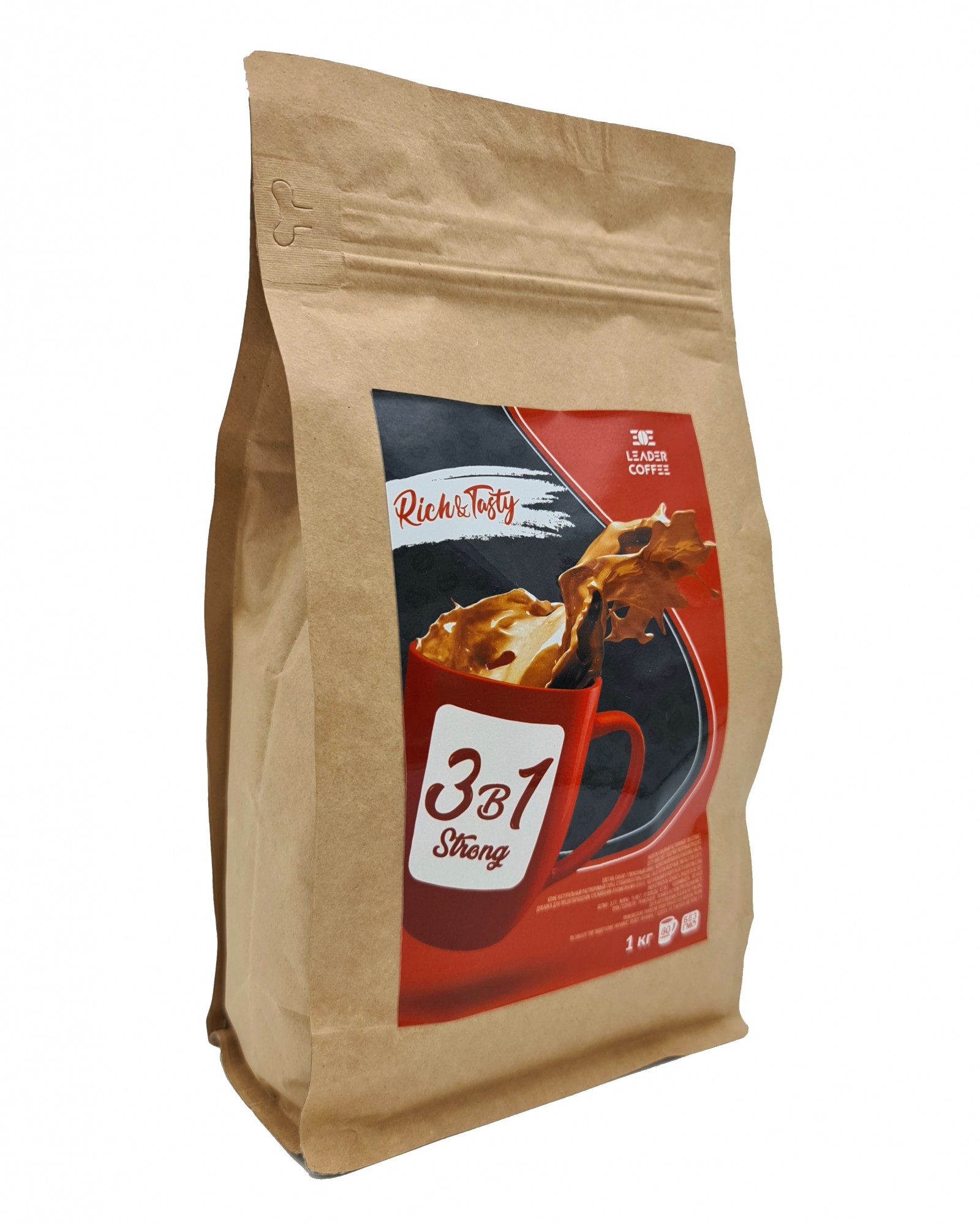 Купить Кофе 3в1 Leadercoffee Ukraine Strong, 1кг – ROZETKA. Выгодная ...