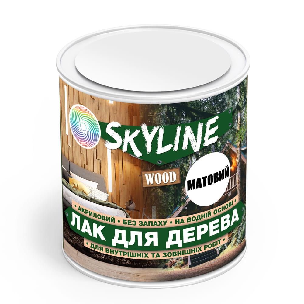 Лак для дерева акриловий Skyline Wood Прозорий Матовий 0,75л – фото ...