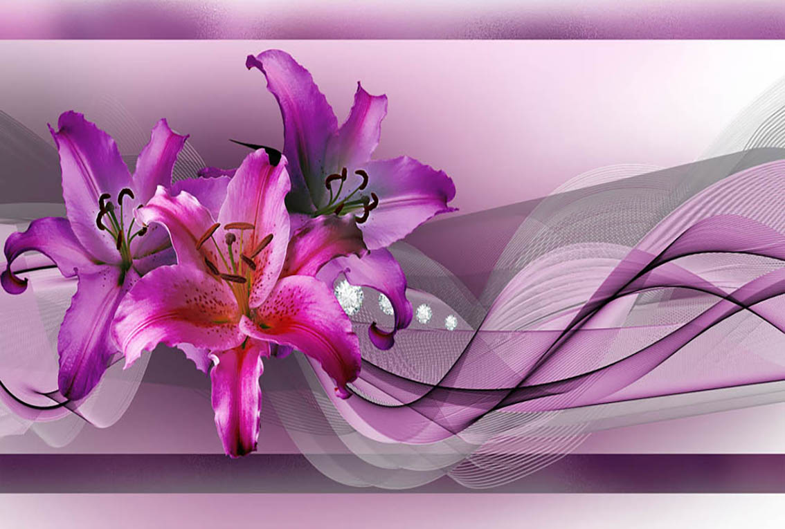 

Фотообои WS Wallpaper Орхидея 392*270 (31340) Песок