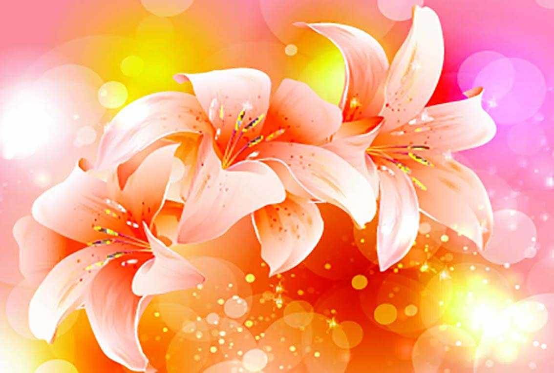 

Фотообои WS Wallpaper 3D Орхидеи 392*270 (31314) Песок