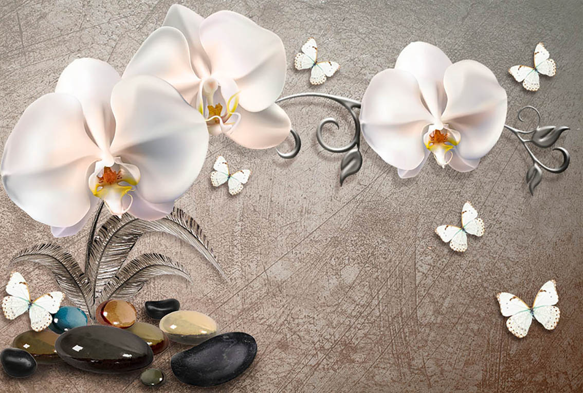 

Фотообои WS Wallpaper 3D Барельеф 392*270 (31336) Флора