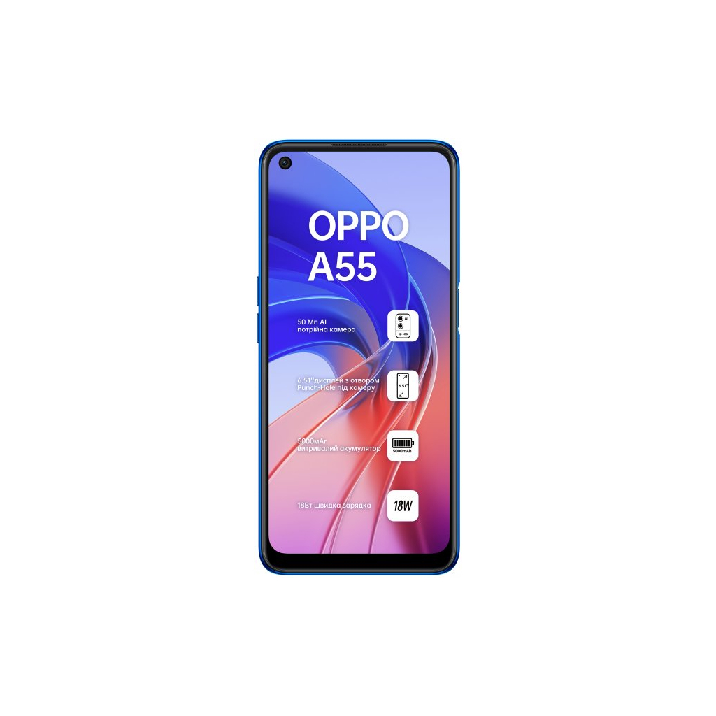 oppo a55 4 64gb rainbow blue