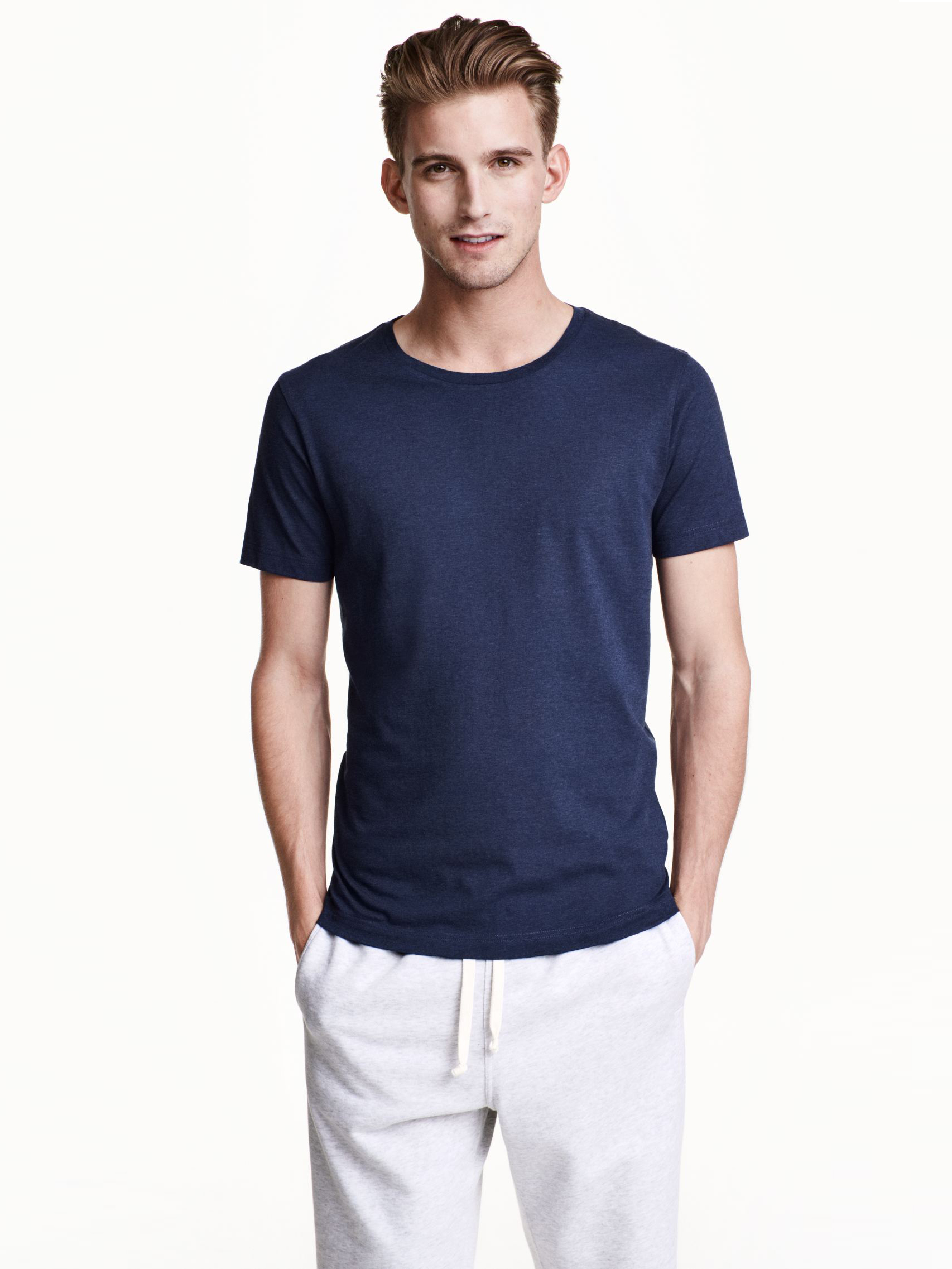 

Футболка H&M 02296563 S Темно-синяя