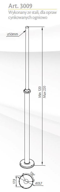 

Уличная мачта Norlys 3009GA